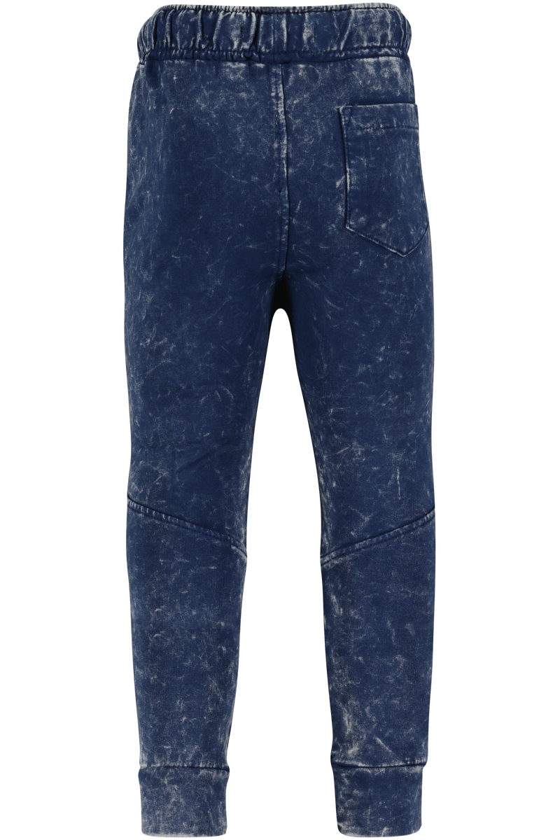 Acid Wash Pants pocket Navy