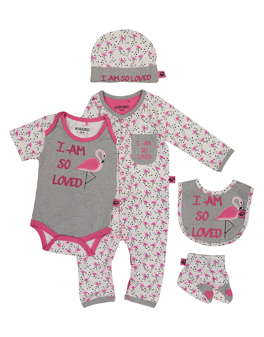 Baby Giftset Flamingo