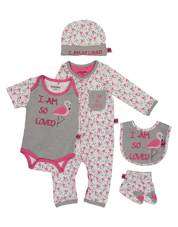 Baby Giftset Flamingo