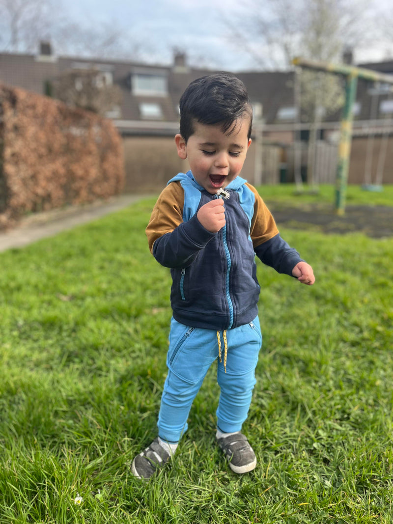 Kyson Mid Brown Colorblock
