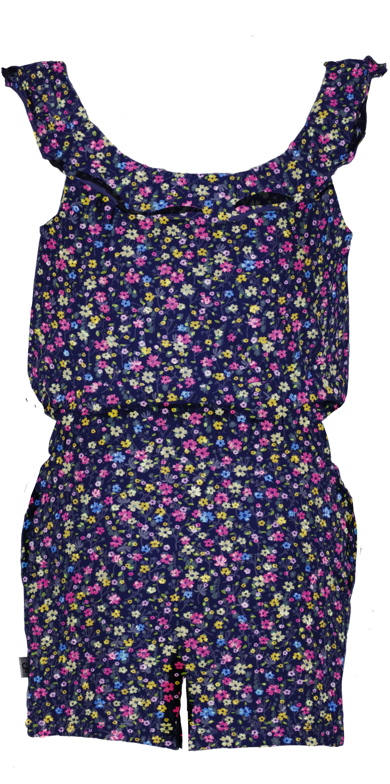 Lux AOP Marineblaue Blume