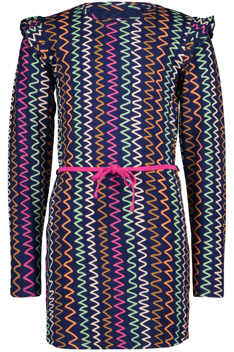 Honey zigzag stripes aop